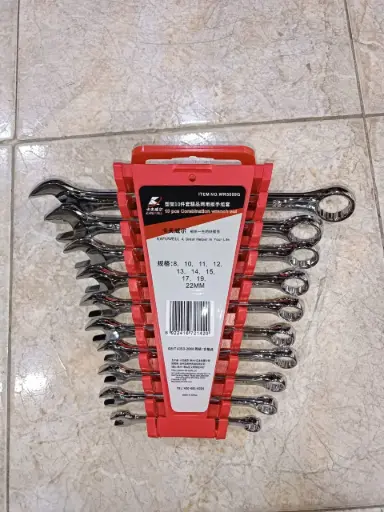 [5009G - CAJA ROJA] LLAVES COMBINADAS 10 PIEZAS