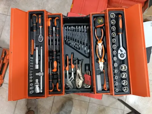 [3 NIVELES] CAJA DE HERRAMIENTAS PLEGABLE