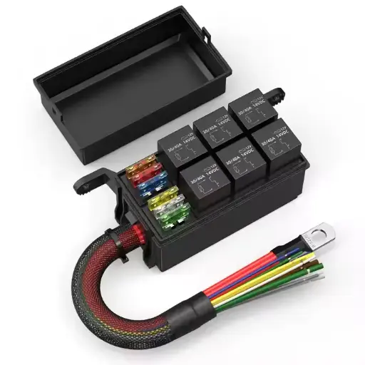 [6 FUSIBLE - 6 RELAY] FUSILERA AUXILIAR AUTOMOTRIZ